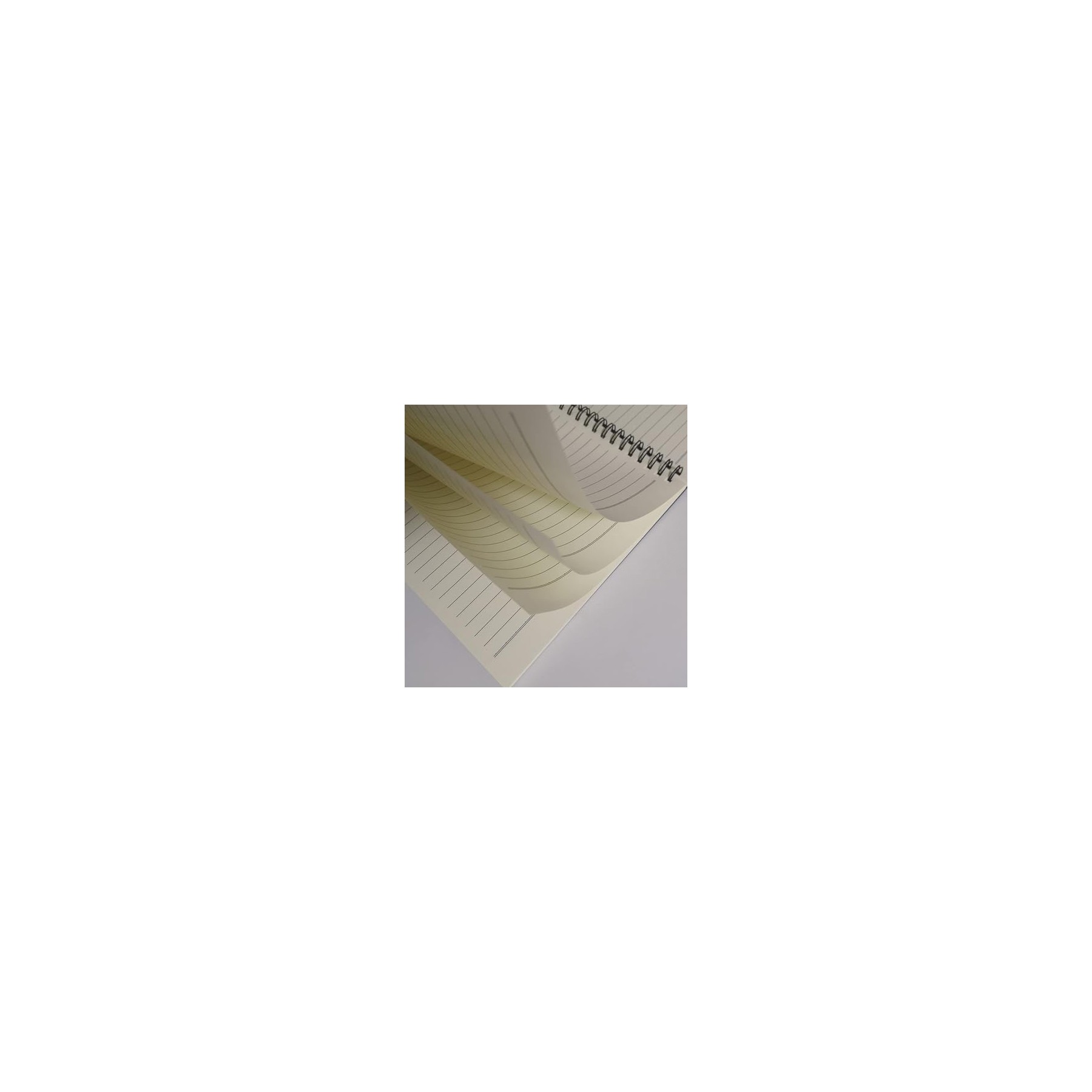 A5 Spiral Notebook Lined Hard Kraft Cover 3