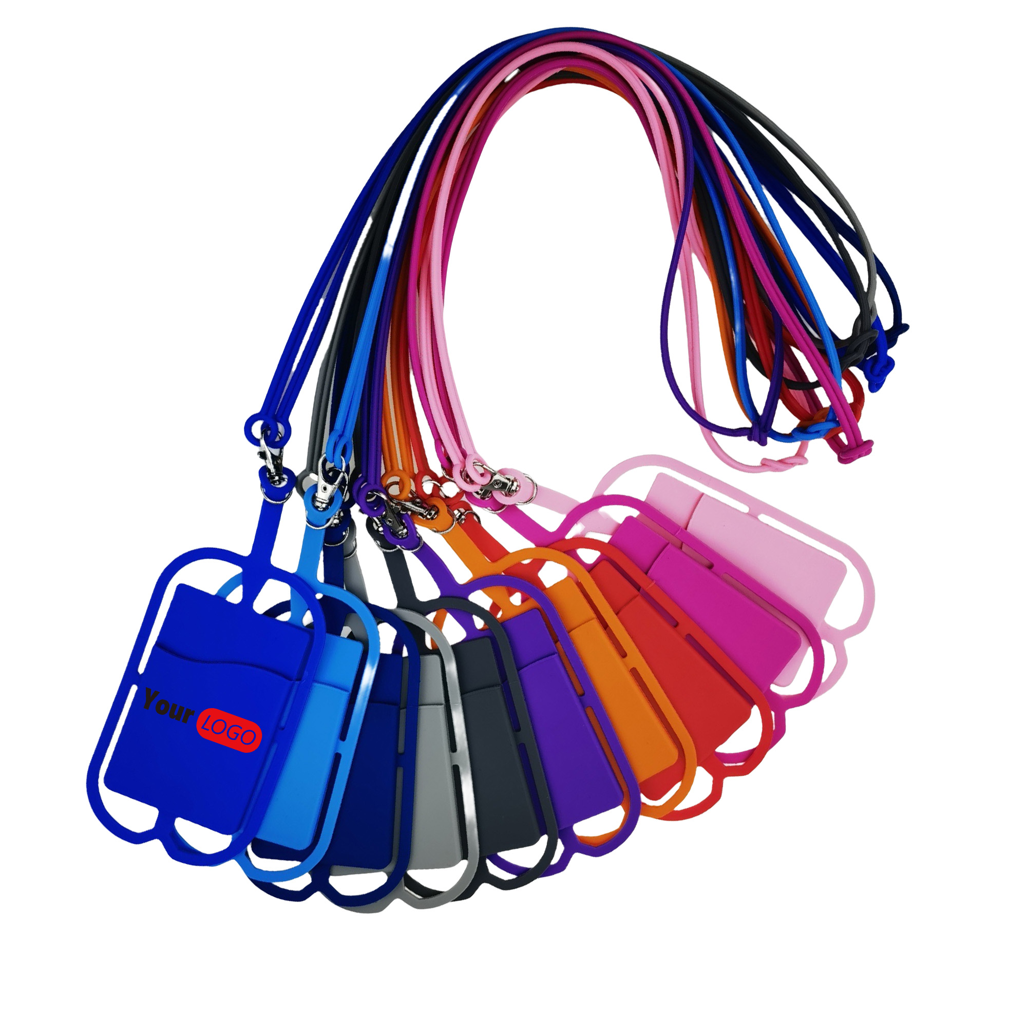 Silicone Card Holder With Lanyard Phone Holder 2