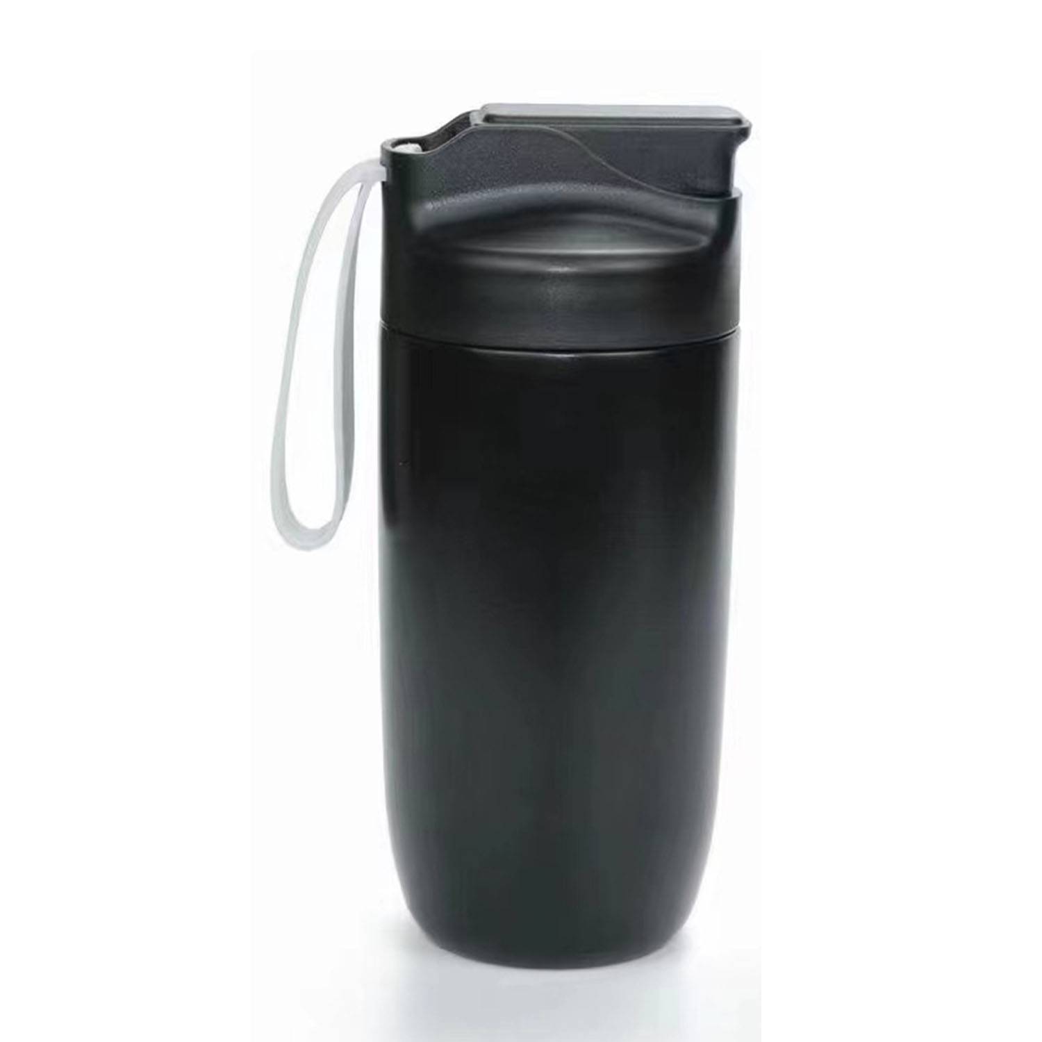 16.1oz stainless steel shaker bottle with sling 4