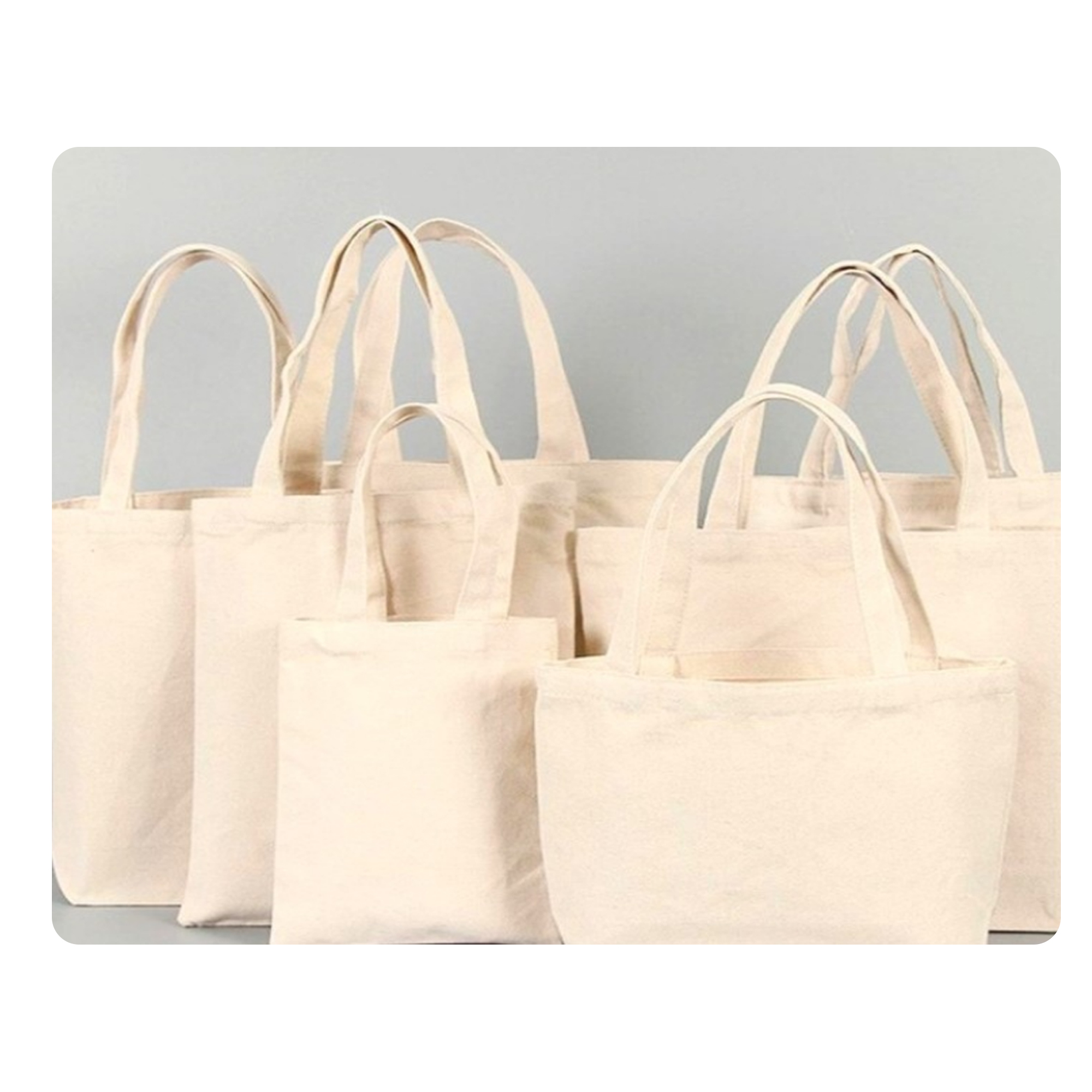 MOQ 50 PCS Elegant Solid color Canvas Tote Bag 3