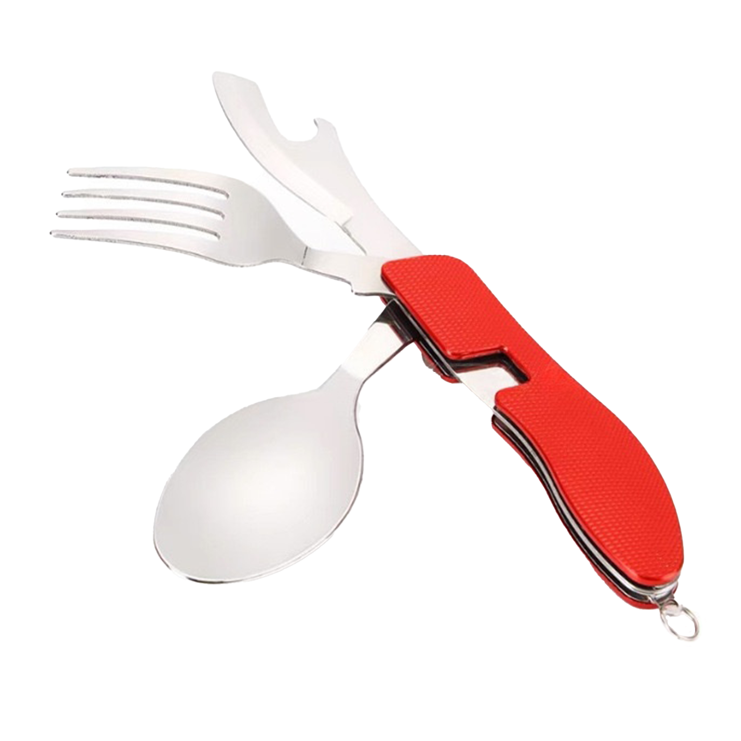 4-in-1 Camping Stainless Steel Foldable Utensil 9