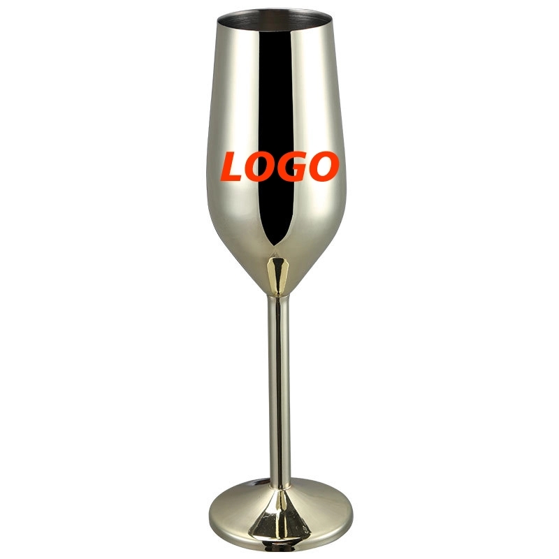 Custom 7 oz Stainless Steel Champagne Glasses 3