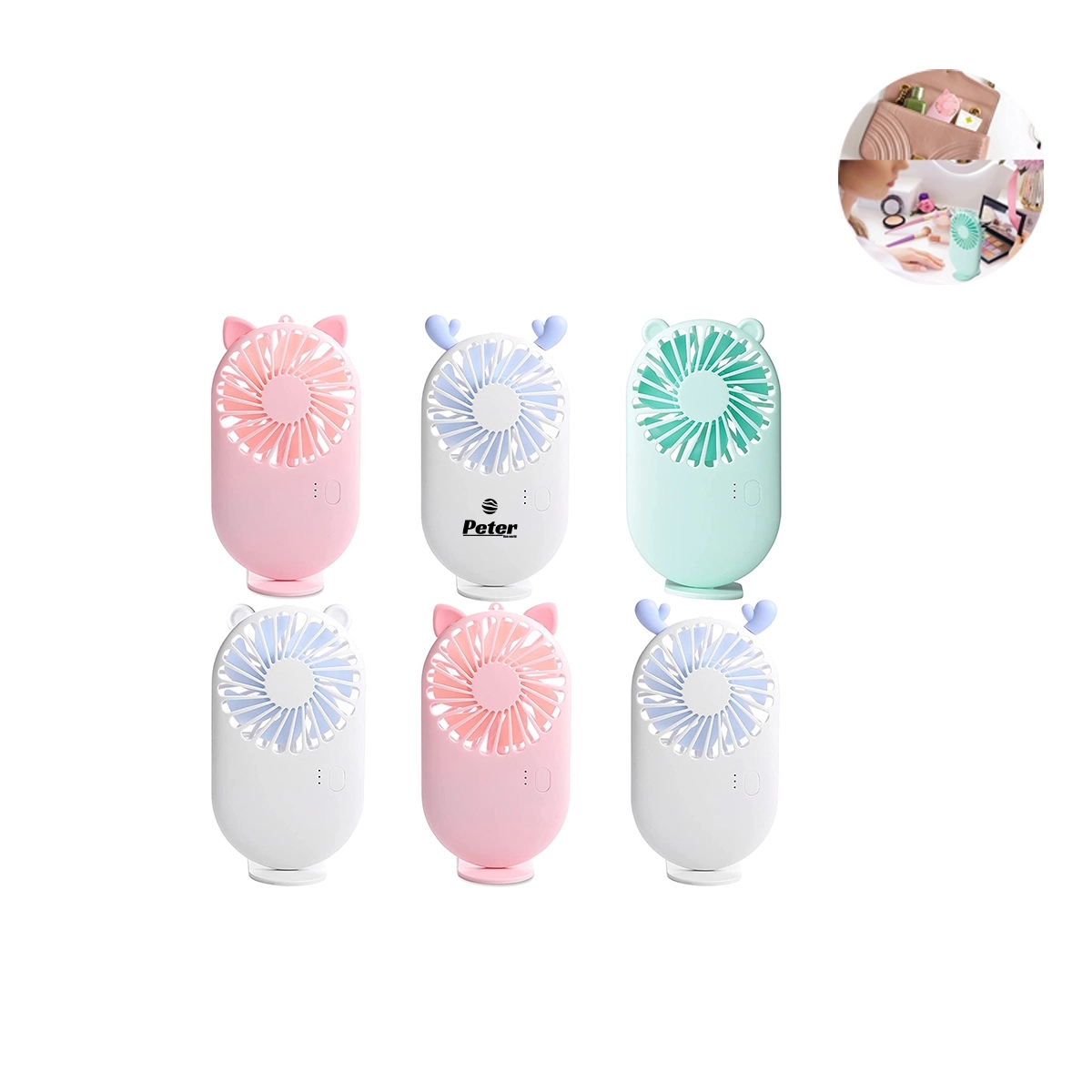 Portable Pocket Fan With Holder 2