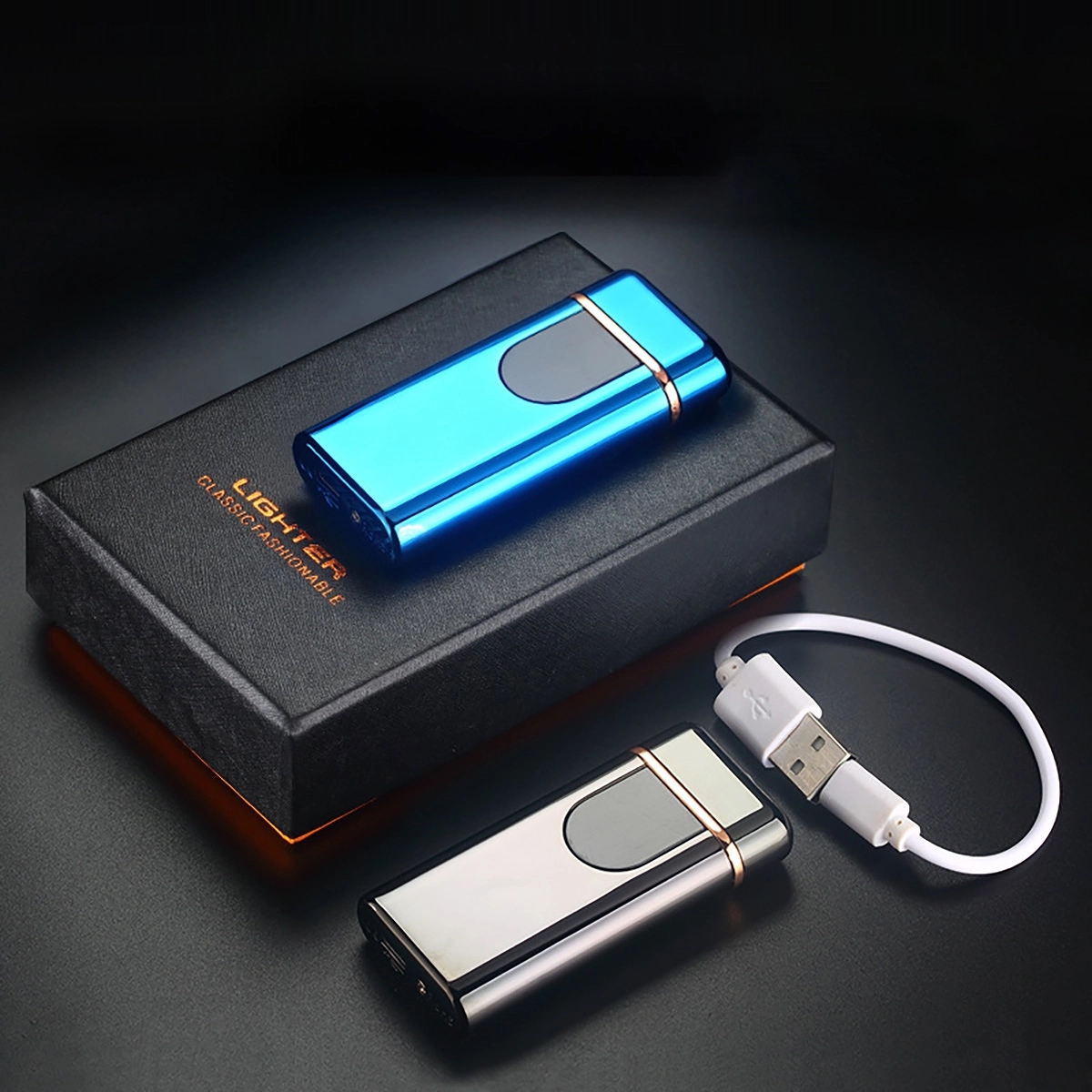 Touchscreen USB Plasma Arc Lighter 5