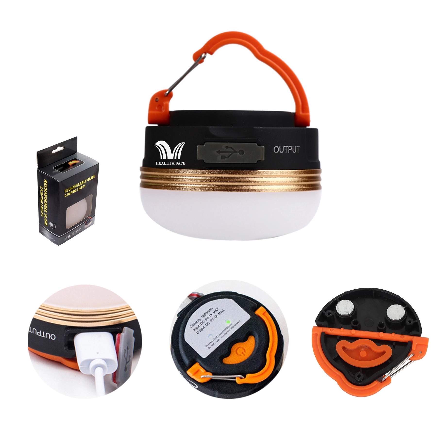 LED Tent Camping Lantern Lamp Light Flashlights USB  Power 7