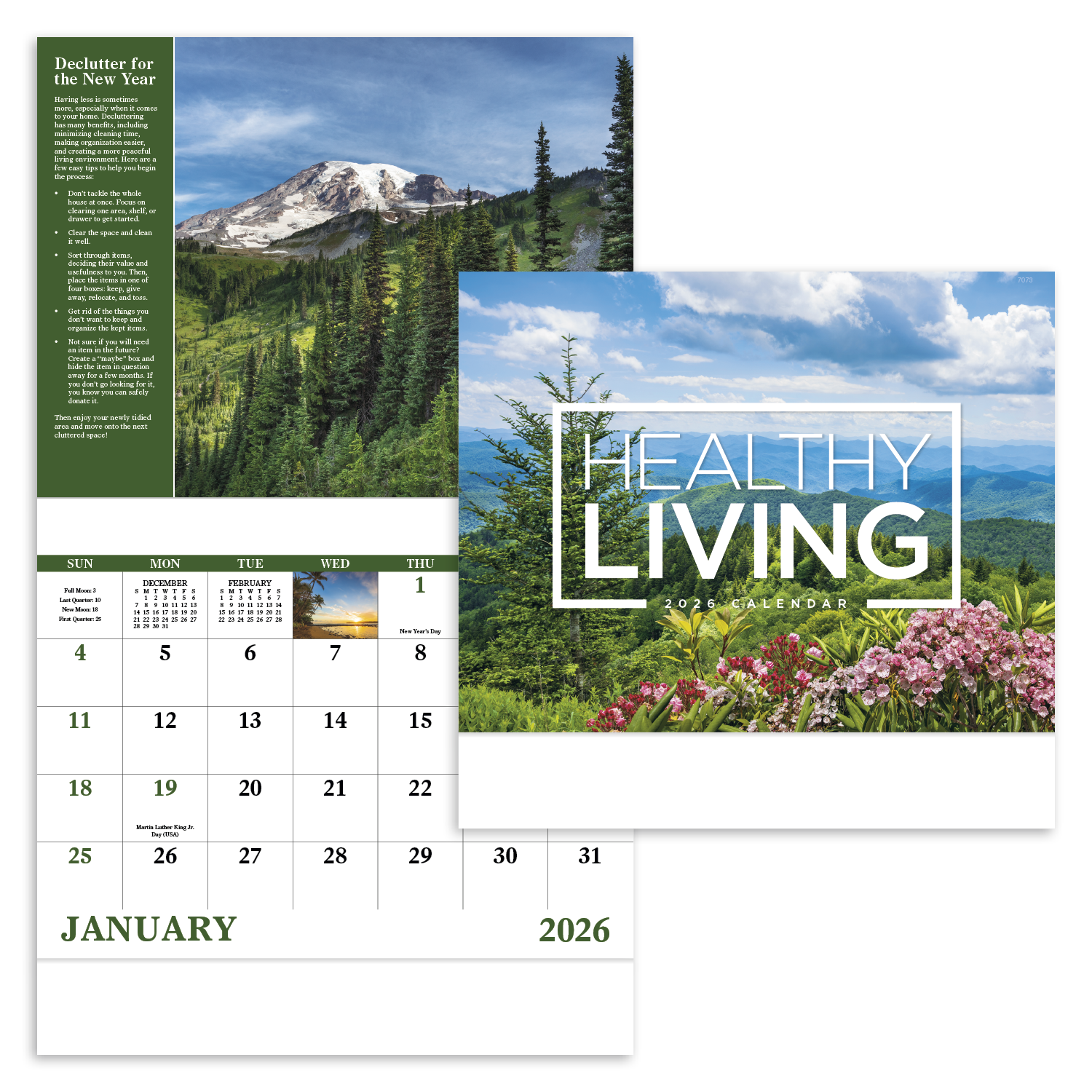 Good Value™ Healthy Living - Stapled Calendar 26