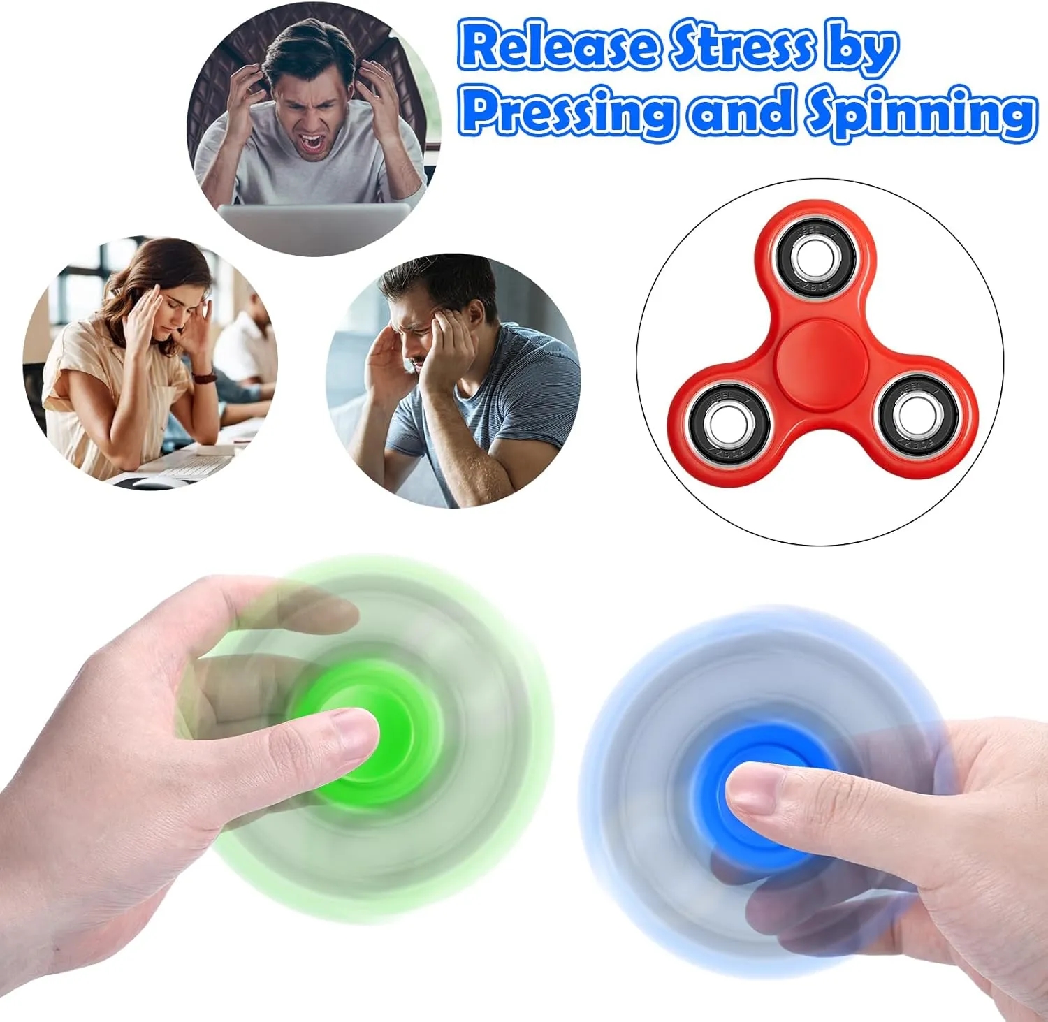 Funny Colorful Stress Relief Fingertip Gyroscope 4