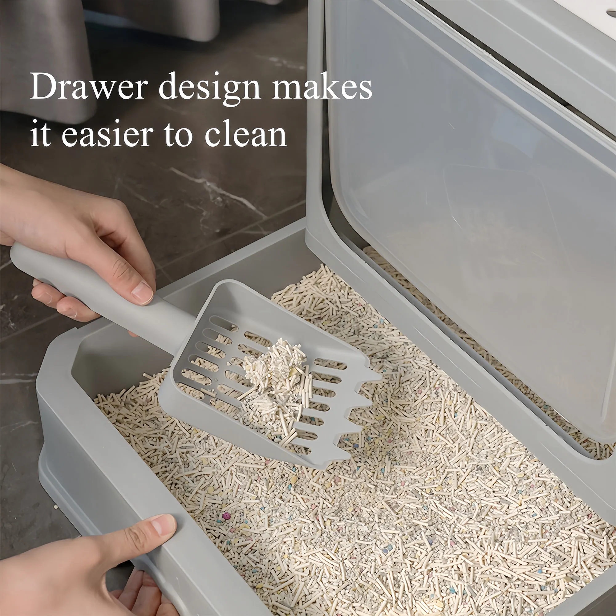 Premium Odor Control Cat Litter Box Anti Splash Design 10