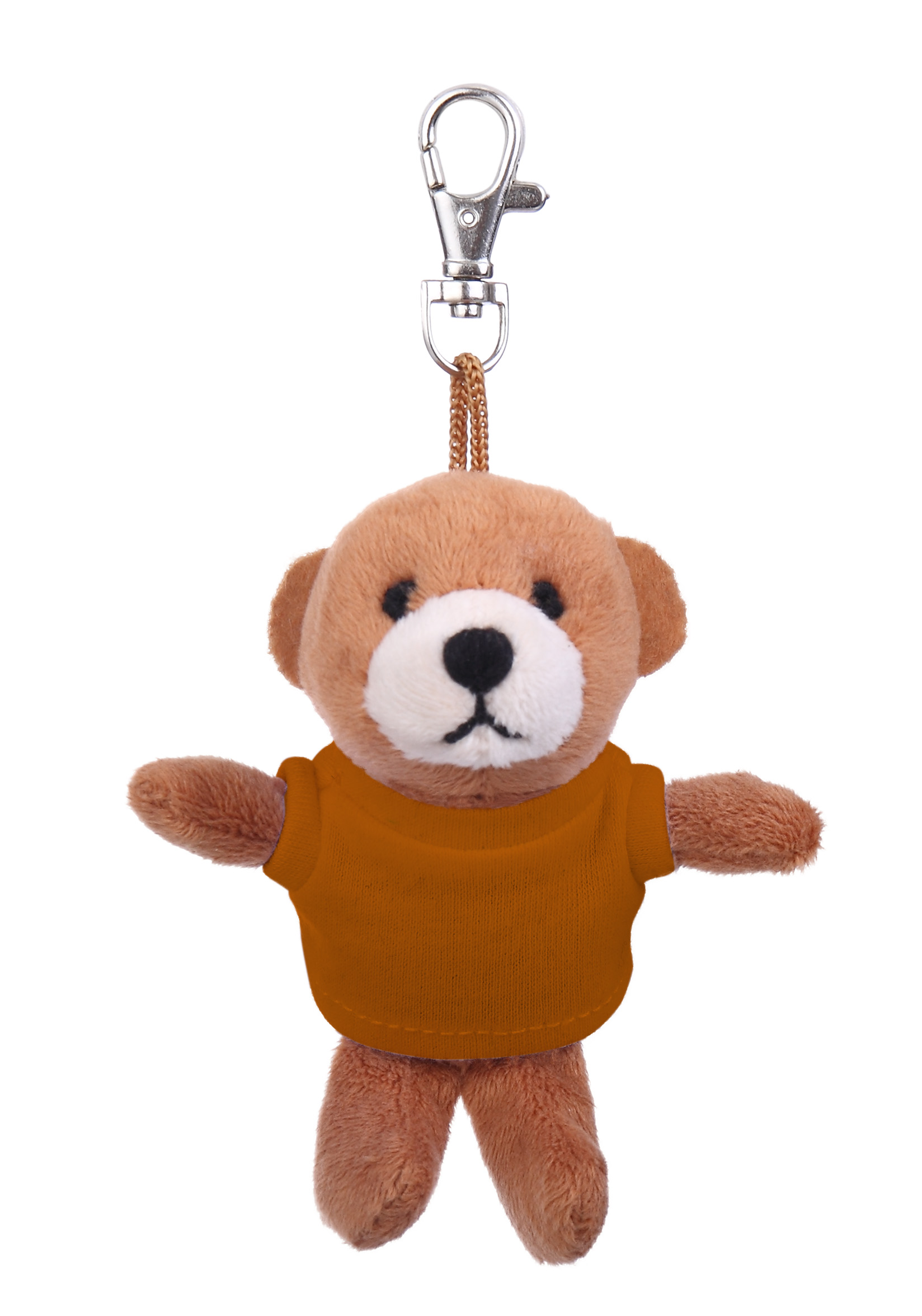 Soft Plush Brown Bear Keychain with Tee 10