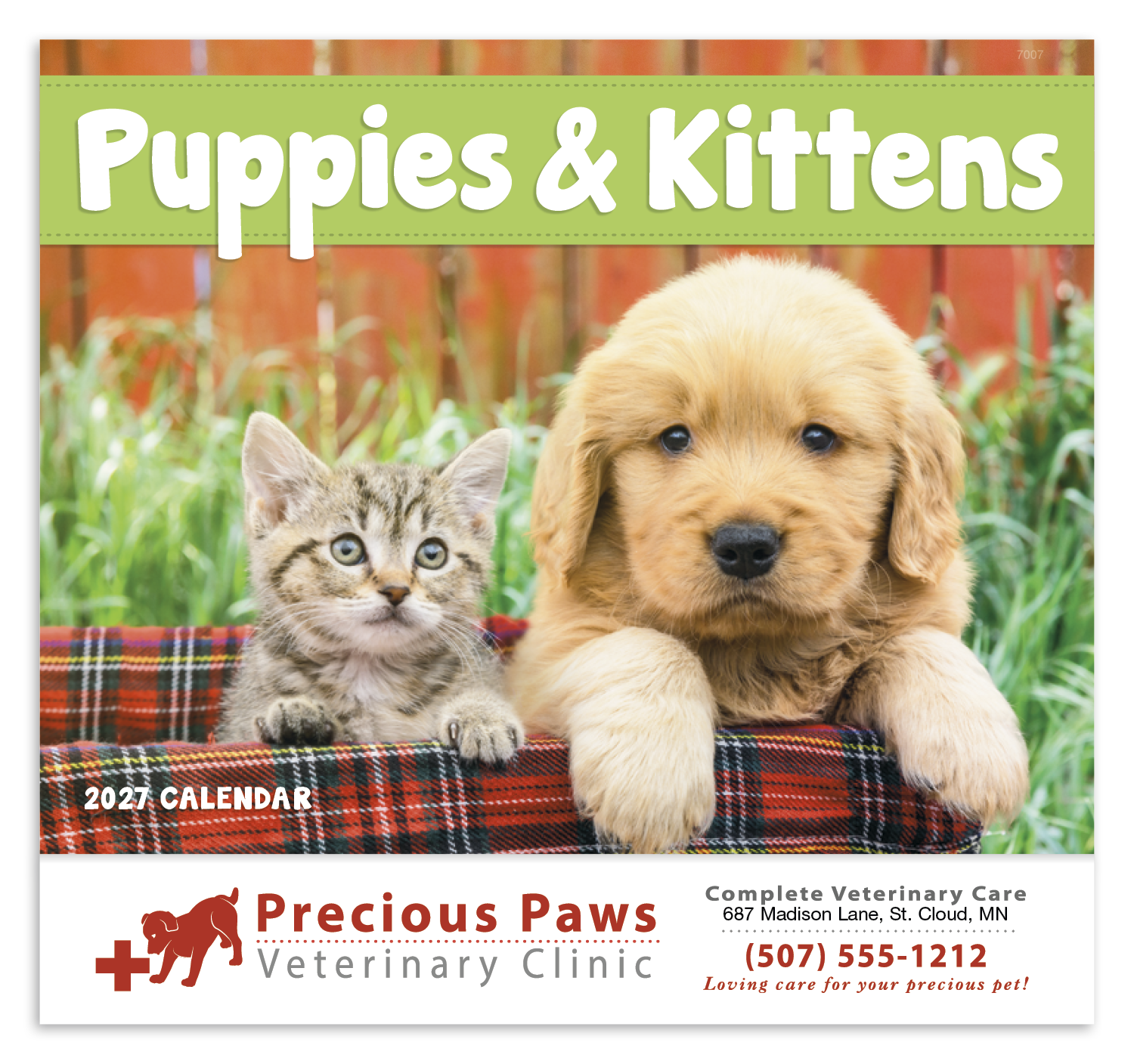 Good Value™ Puppies & Kittens - Stapled Calendar 22