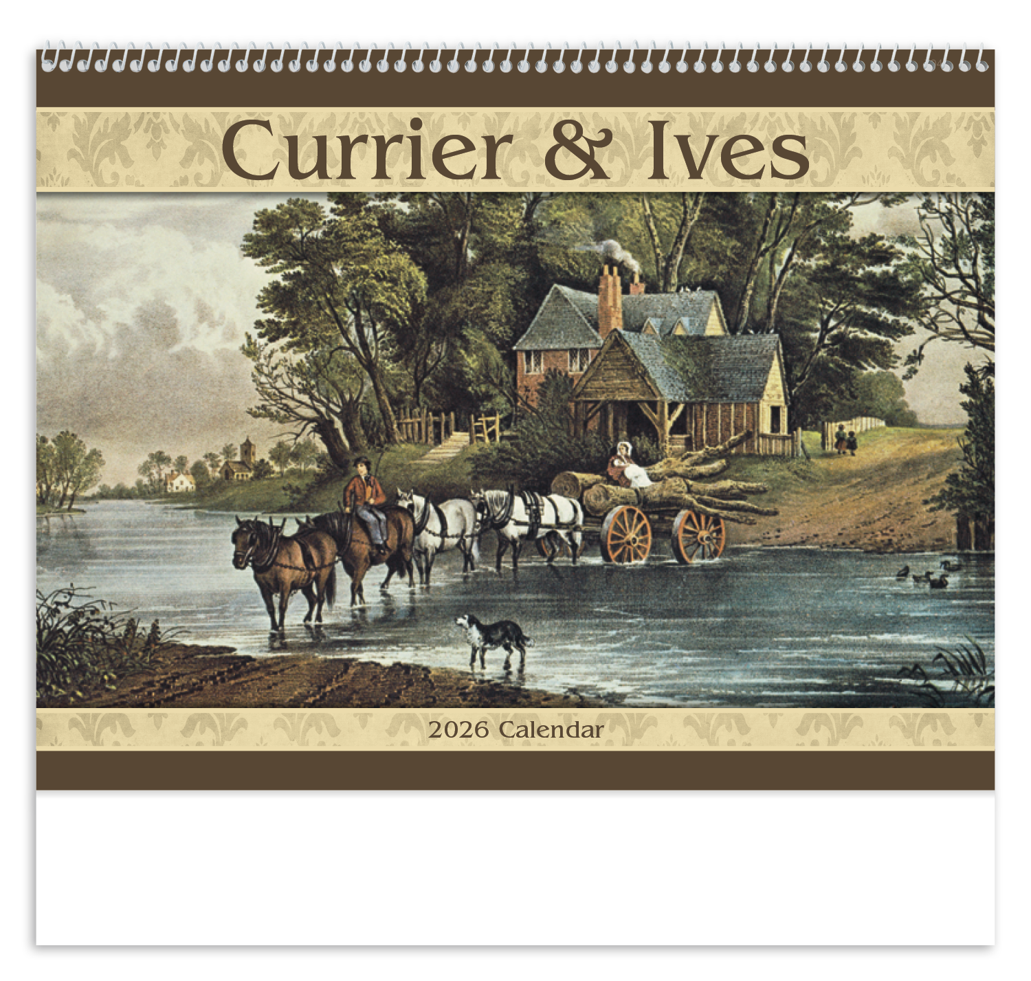 Good Value™ Currier & Ives - Spiral Calendar 35