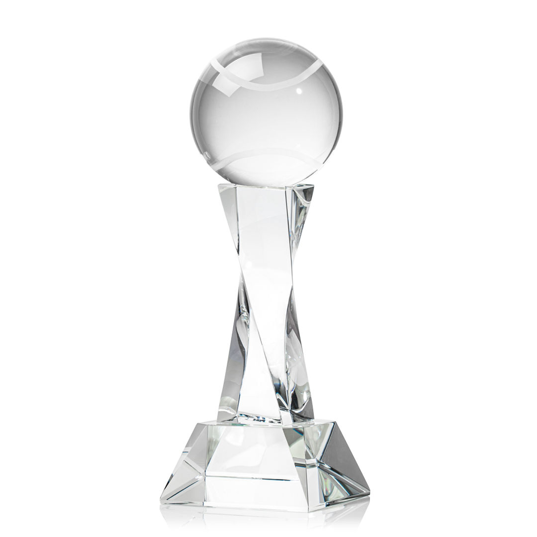 Tennis Ball Award on Langport Base - Clear 3