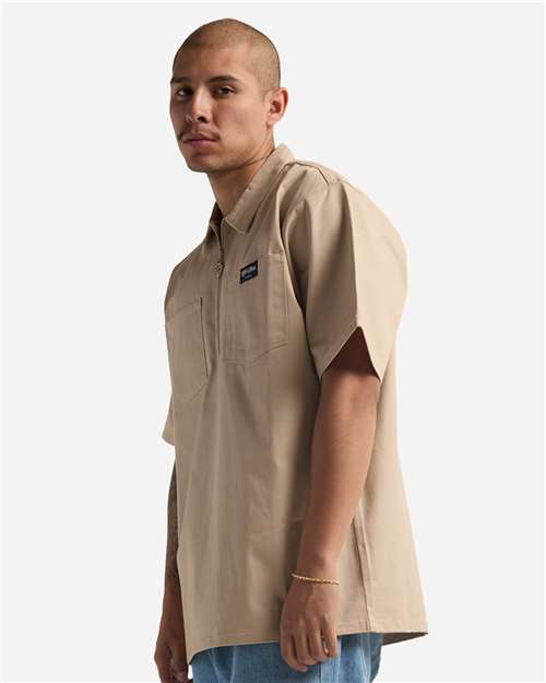 Unisex Quarter-Zip Short Sleeve Work Shirt - SHQZWS 16