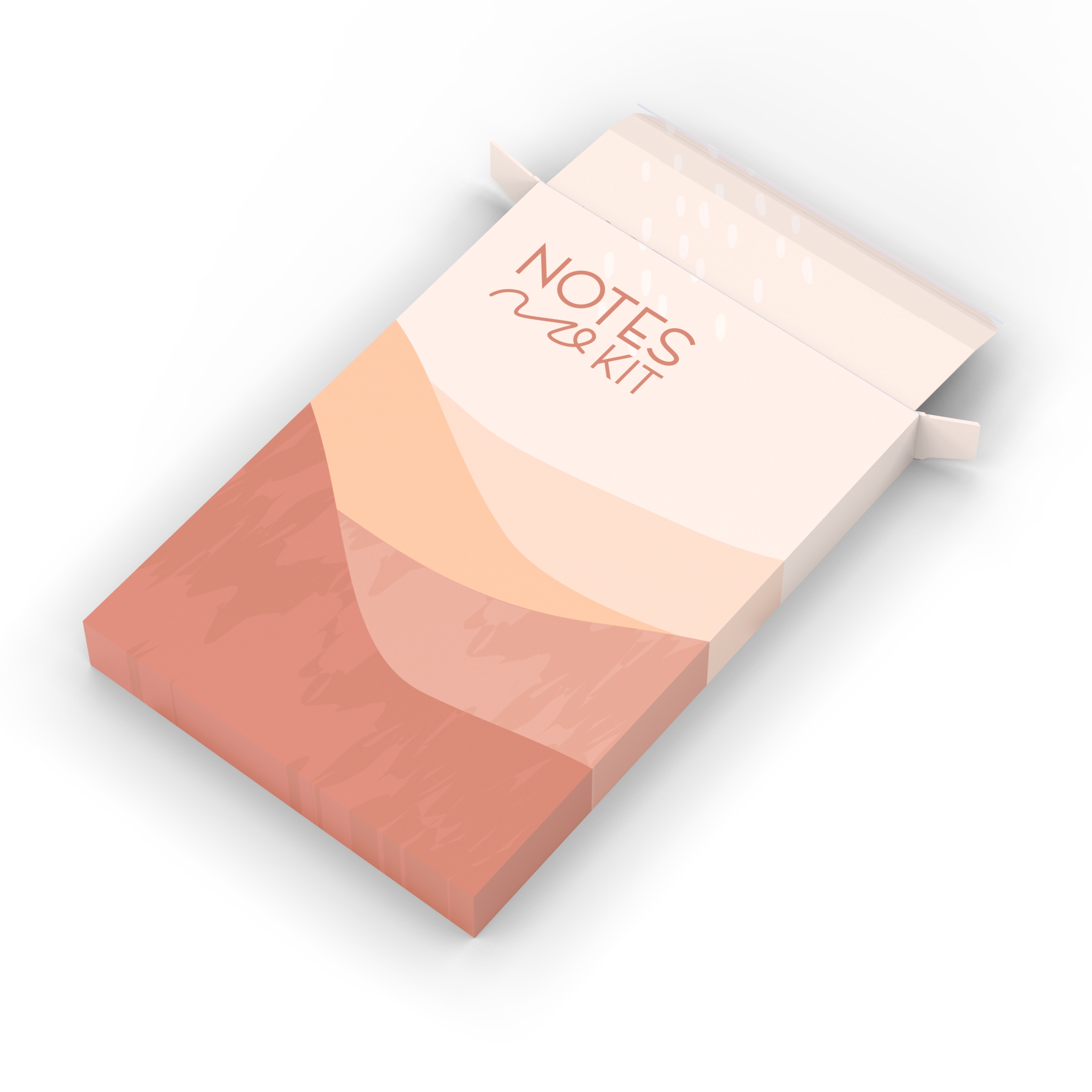 Notes Kit : Notebook set with pen and penholder (side bound) 3