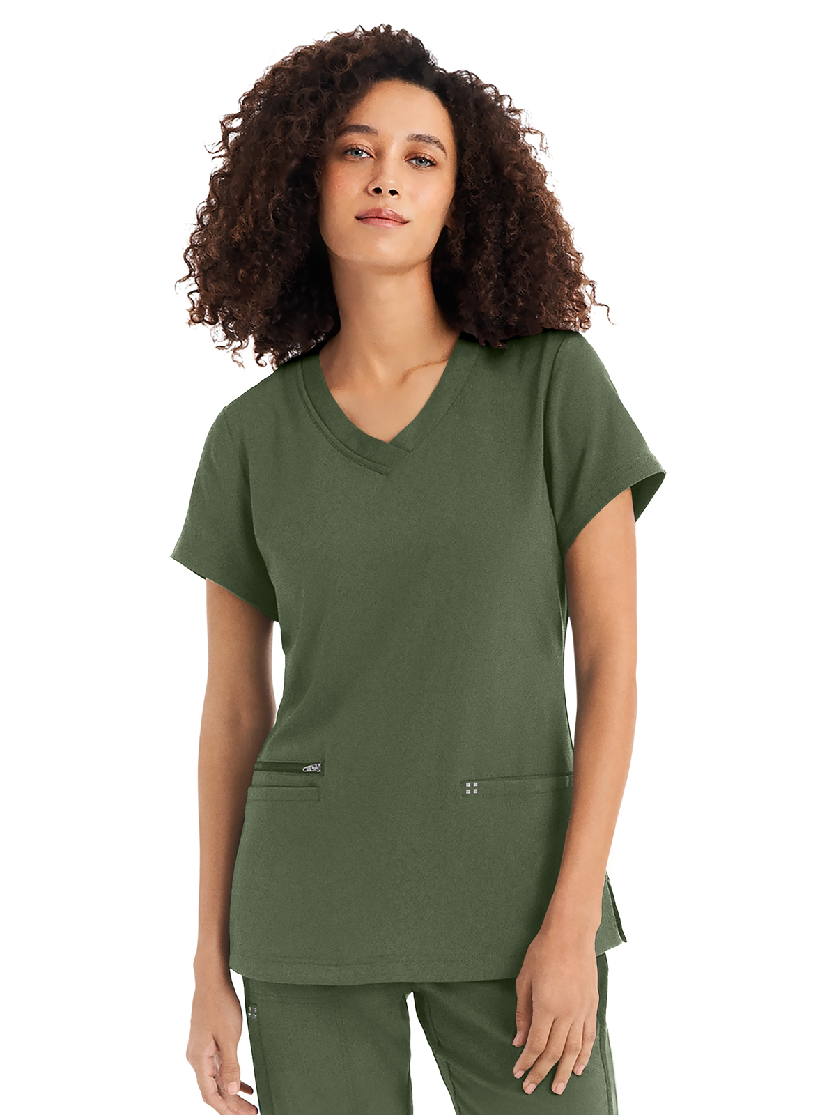 White Cross - CRFT - Women's Three-Pocket V-Neck Top 13