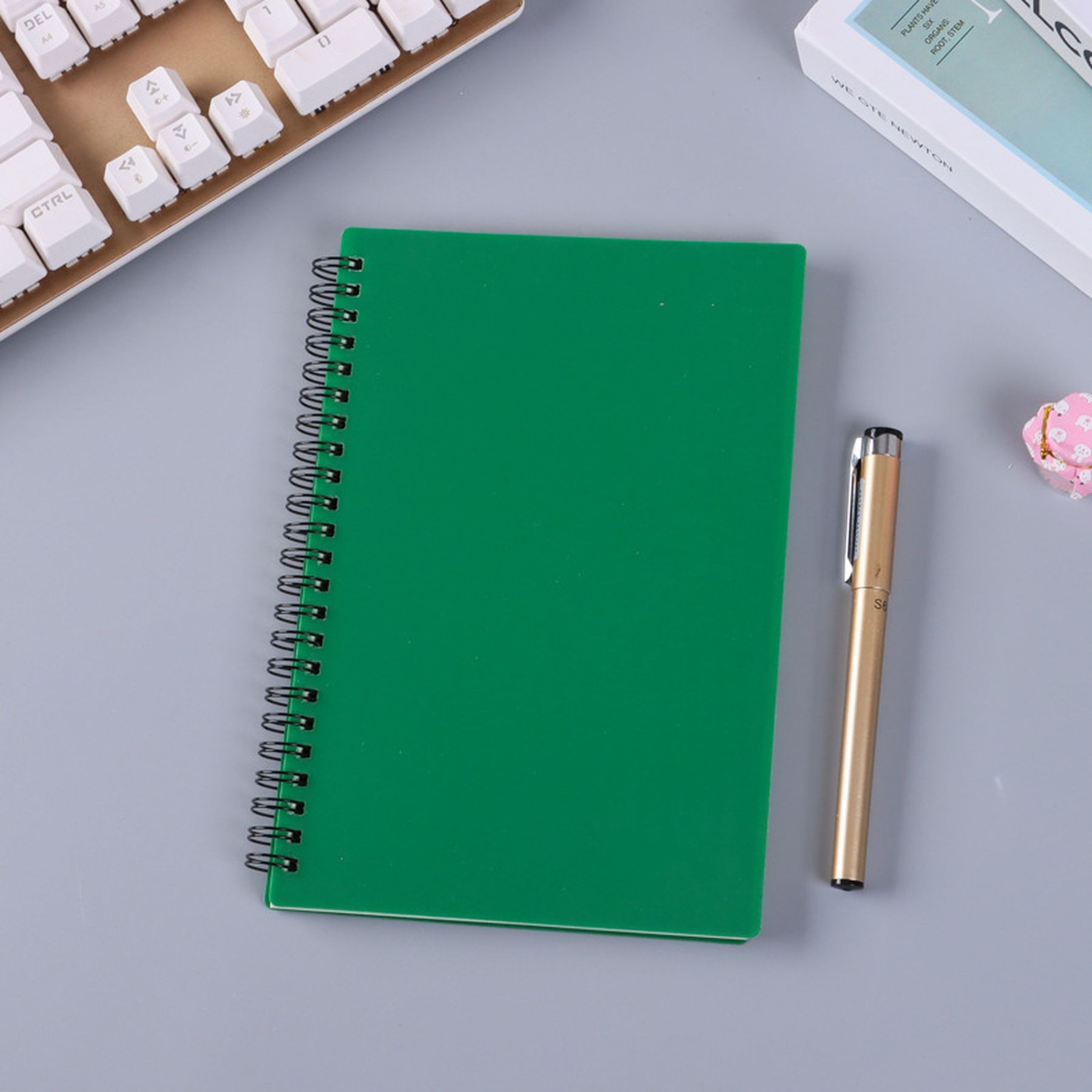 Spiral Notebook Plastic Hardcover College Ruled A5 Journals 18
