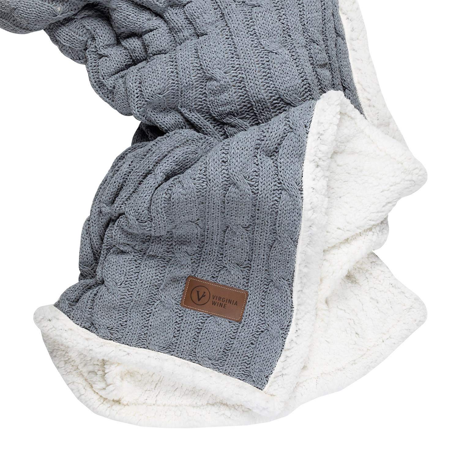 Cable Knit Chenille Throw 5