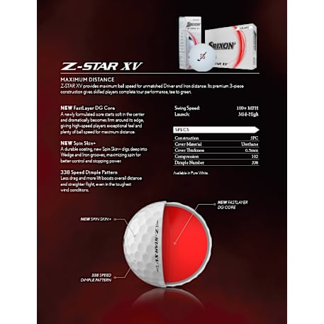 Srixon Z-STAR XV Golf Balls - 12 Pack 32