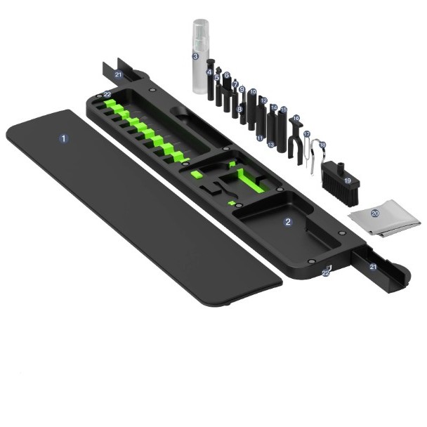22-in-1 Multifunction Cleaner Tool Kit Set Keyboard Holder 2