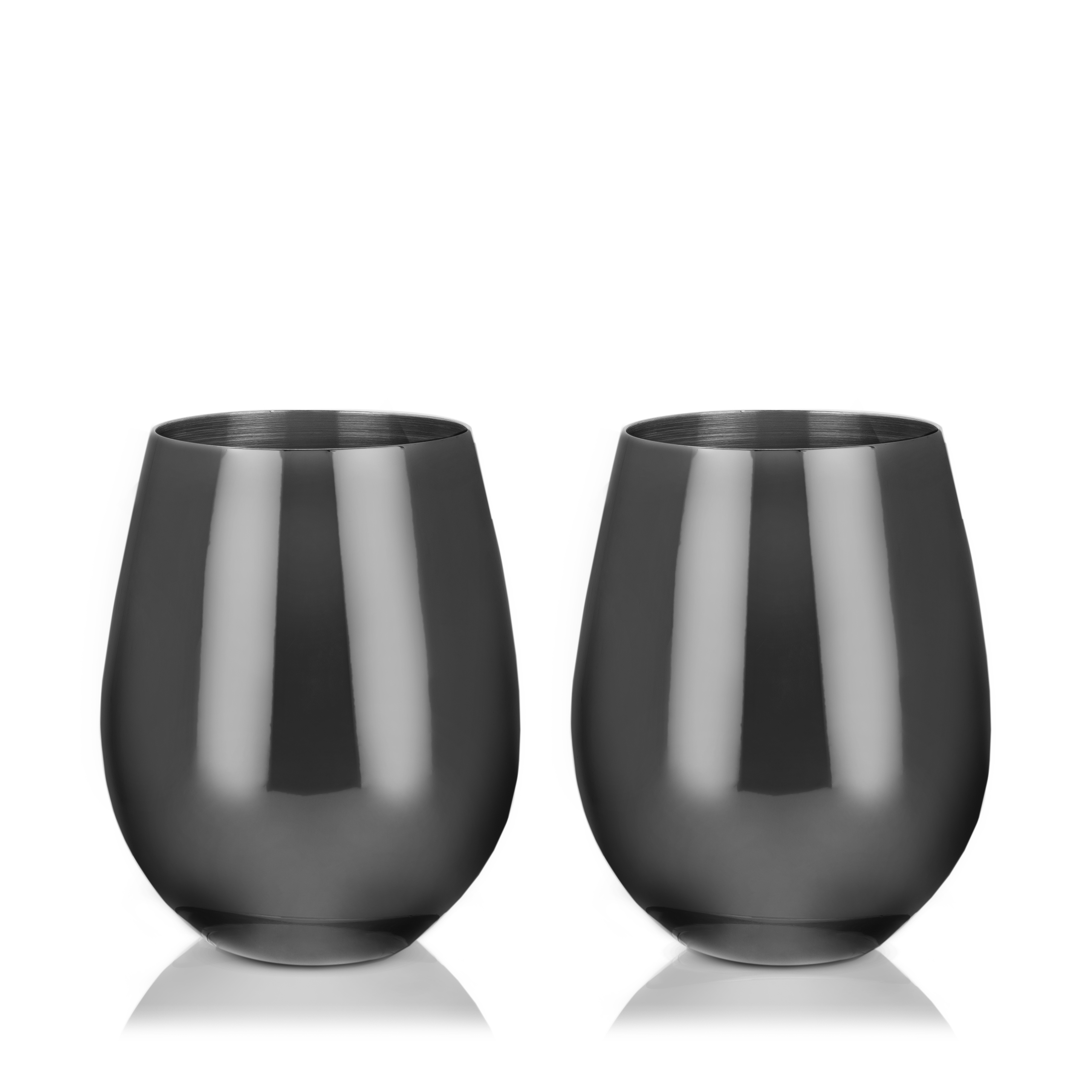 Viski® Stemless Metal Wine Tumbler, set of 2 9
