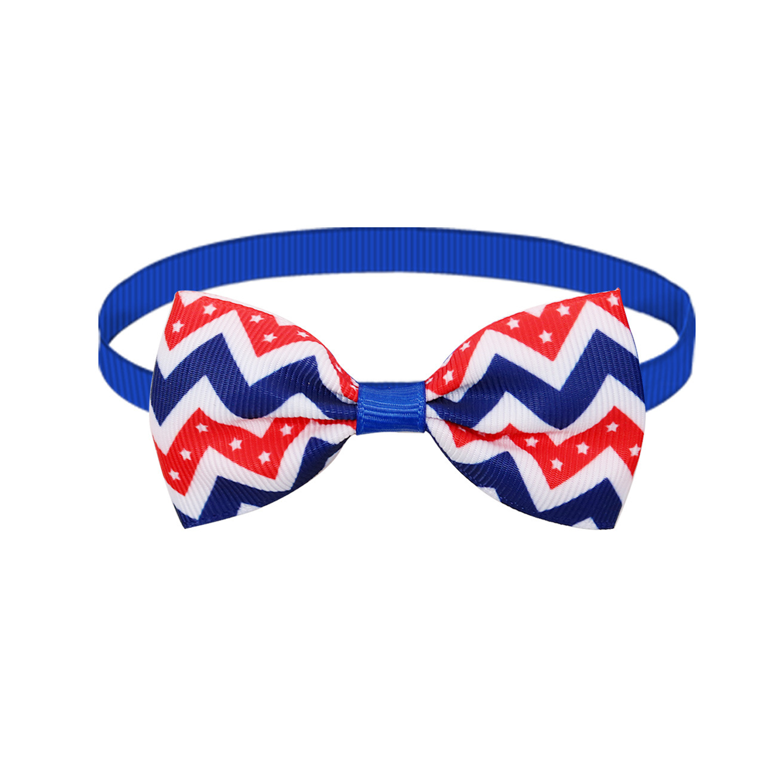 Adjustable Patriotic Ribbon Pet Bow Tie 11