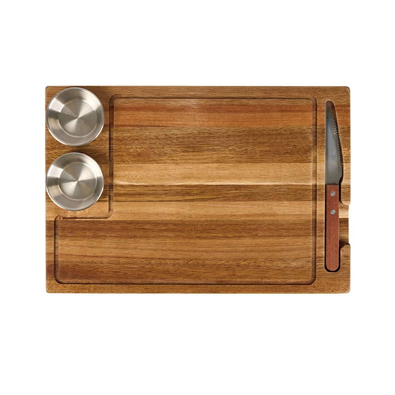Arthur 4-Piece Acacia Wood Steak Board 5
