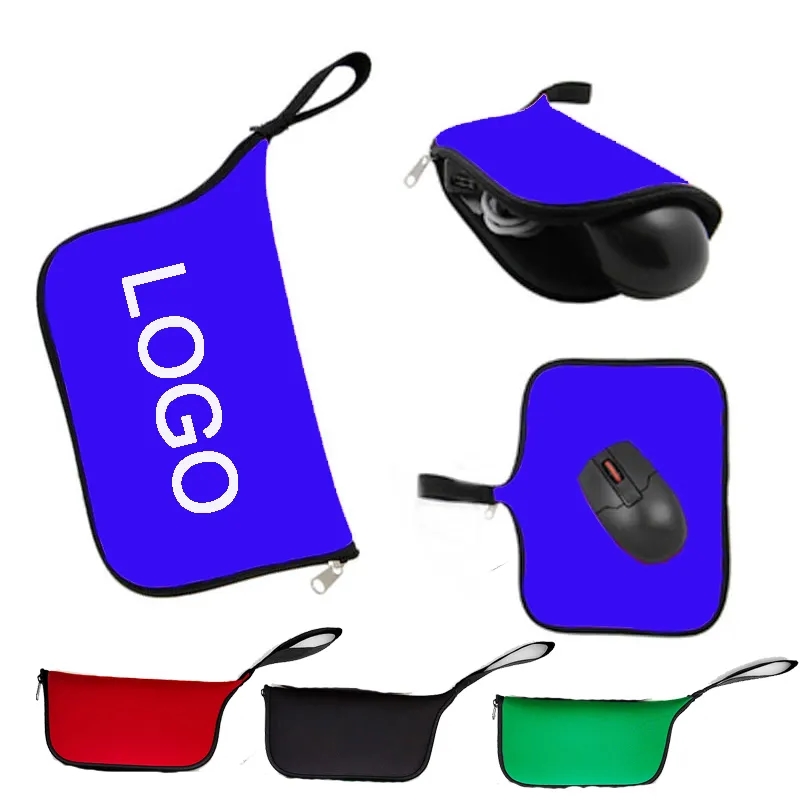 Neoprene Zipper Mouse Pad Pouch 7