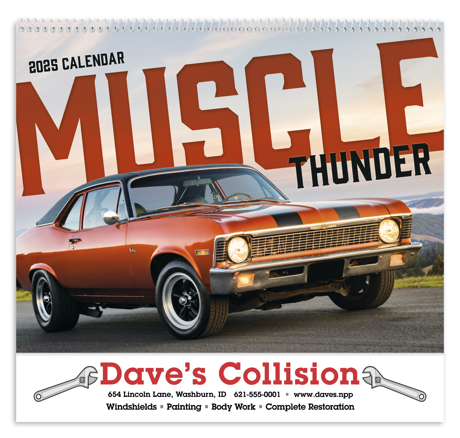 Good Value™ Muscle Thunder - Spiral Calendar 12