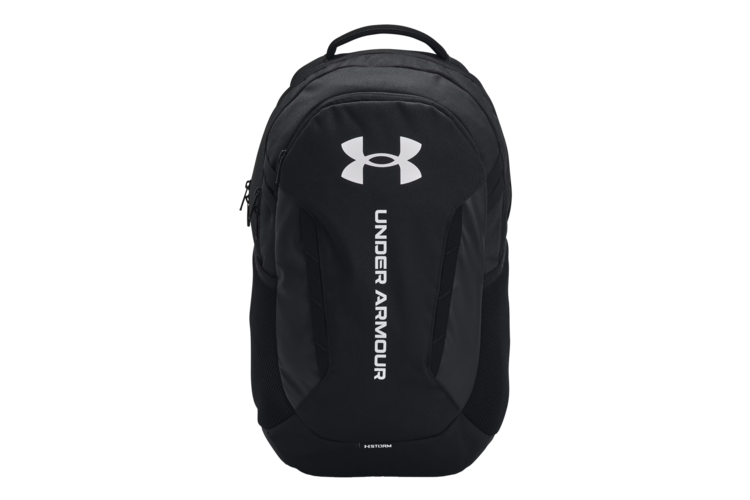 Under Armour Hustle 6.0 Backpack - Black/Black/White 2