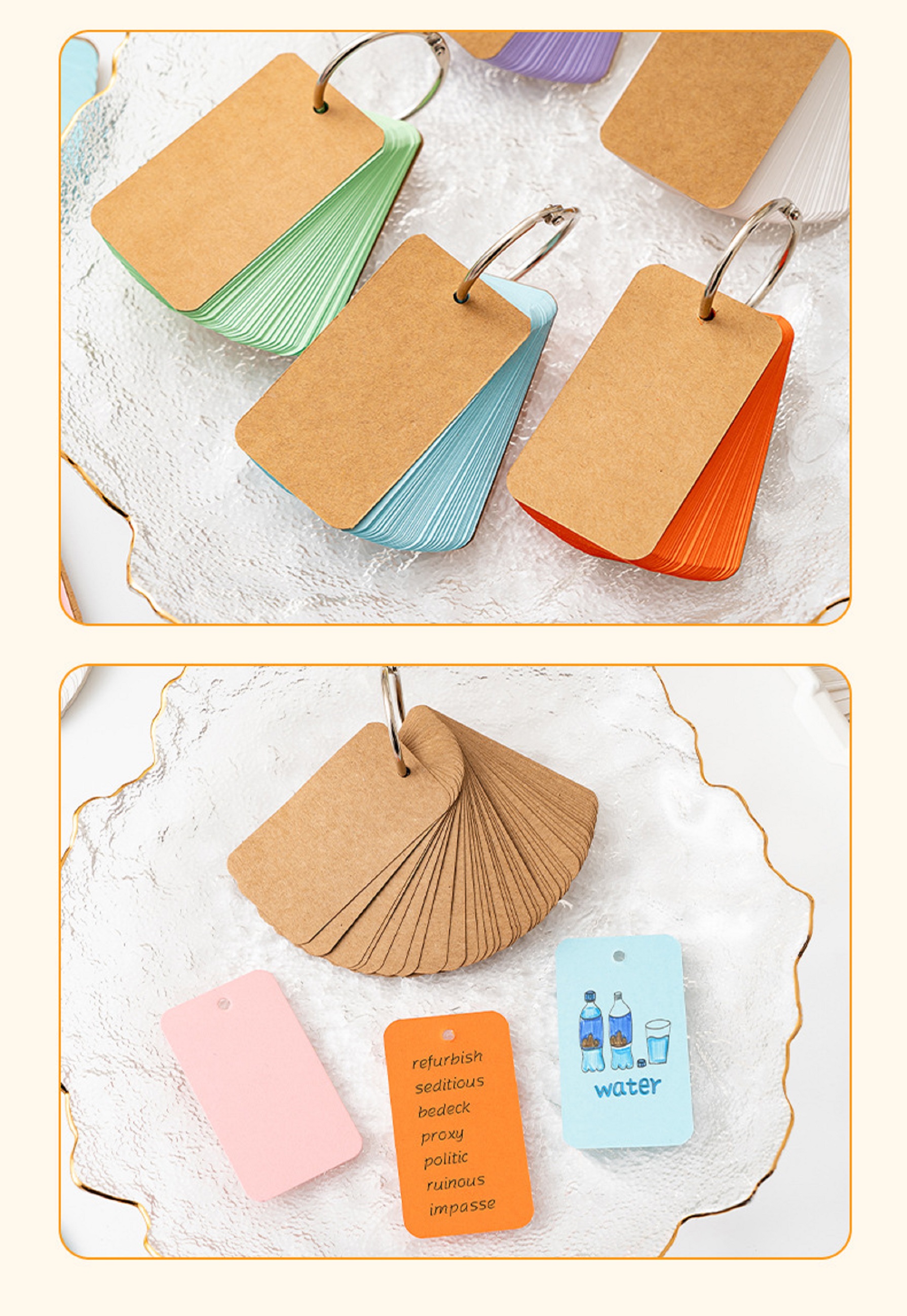 Colorful Blank Flash Cards 6