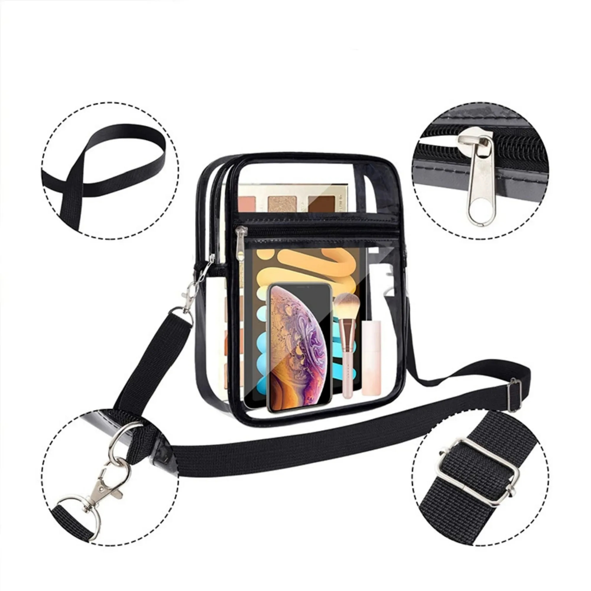 Clear PVC Crossbody Bag 4