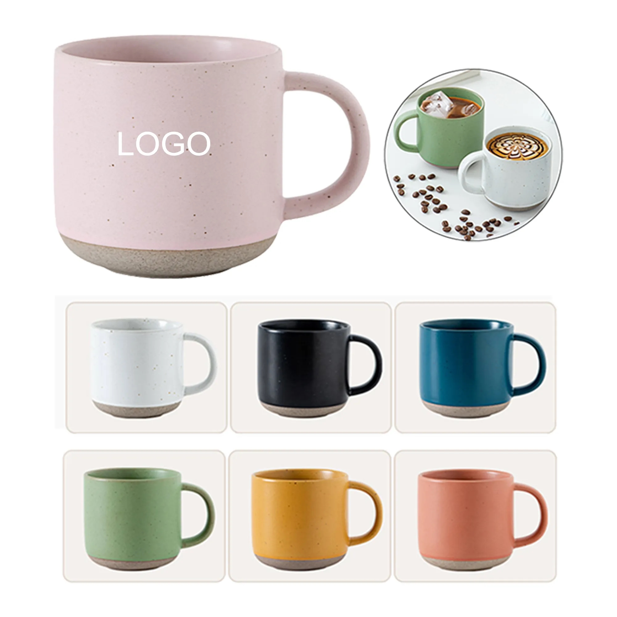 12oz Large Capacity Ceramic Mug 3