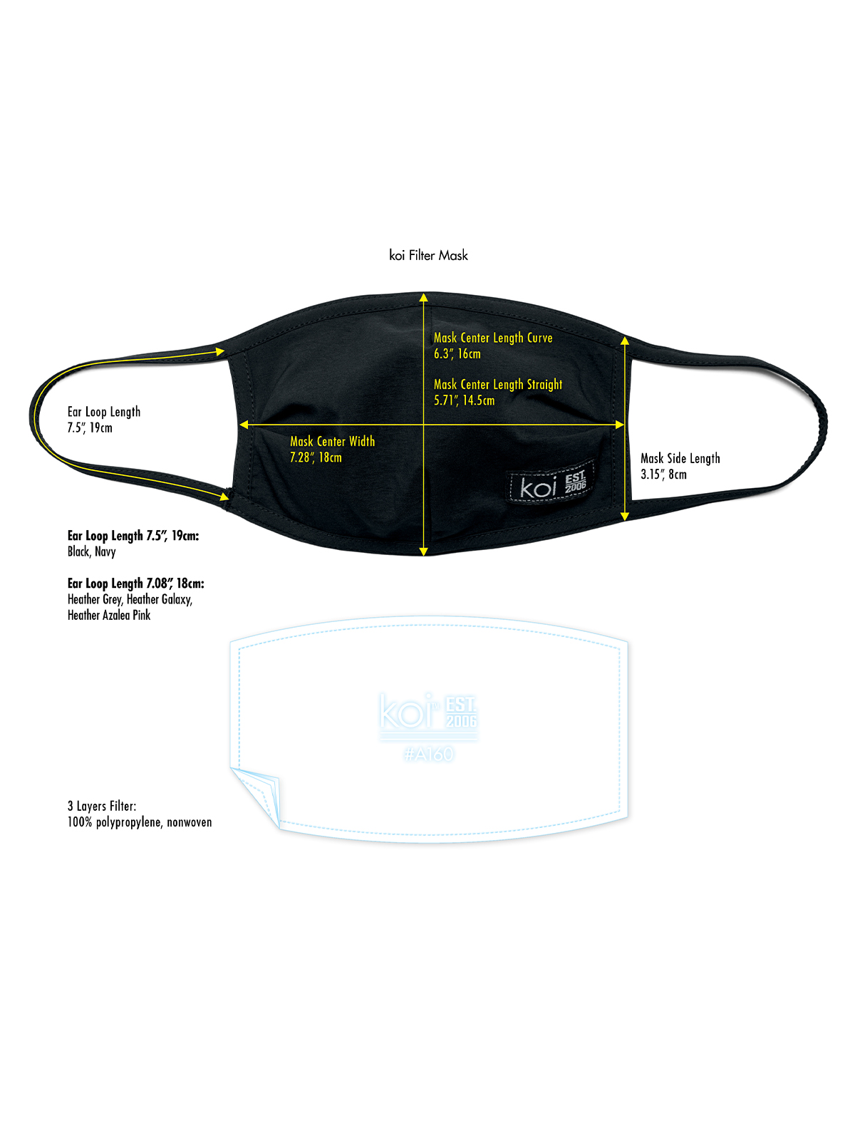 koi - Accessories - Replaceable PM2.5 Activated Filter Fashion Face Mask 4