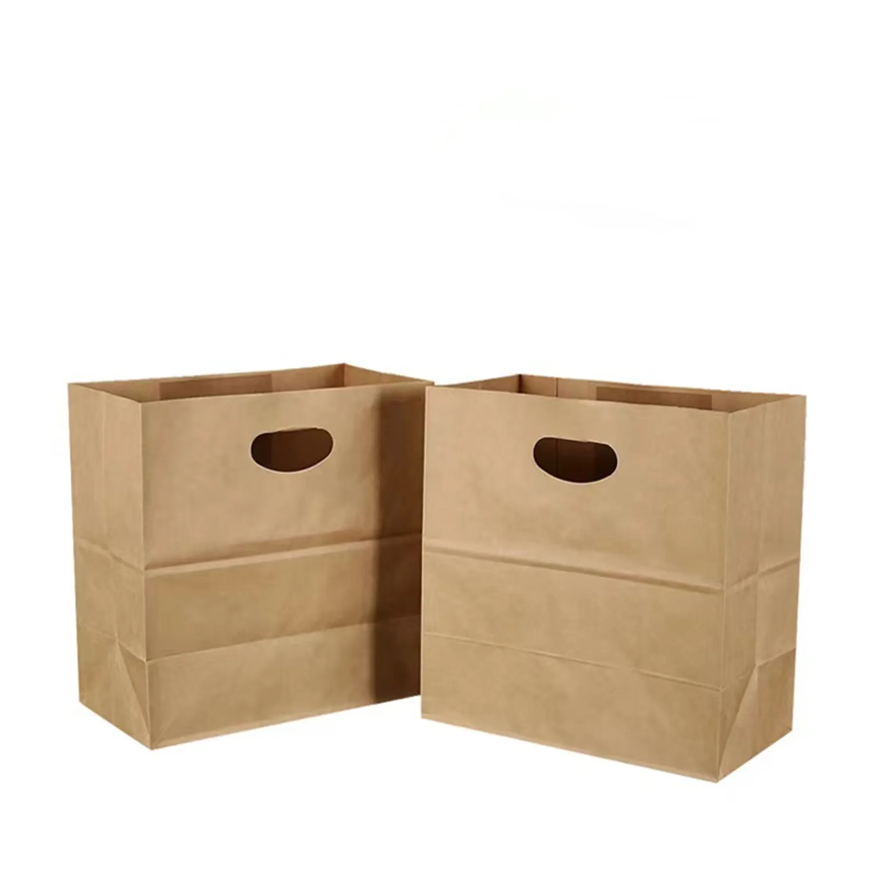 Die Cut Tote Brown Paper Bags 2