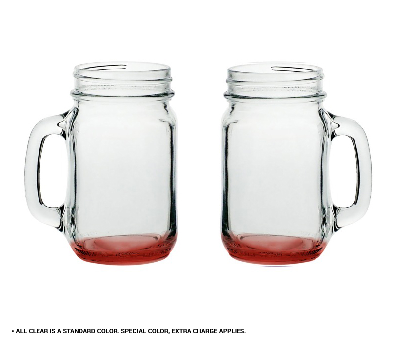 Mason Drinking Jar with Handle, 16 oz. 5