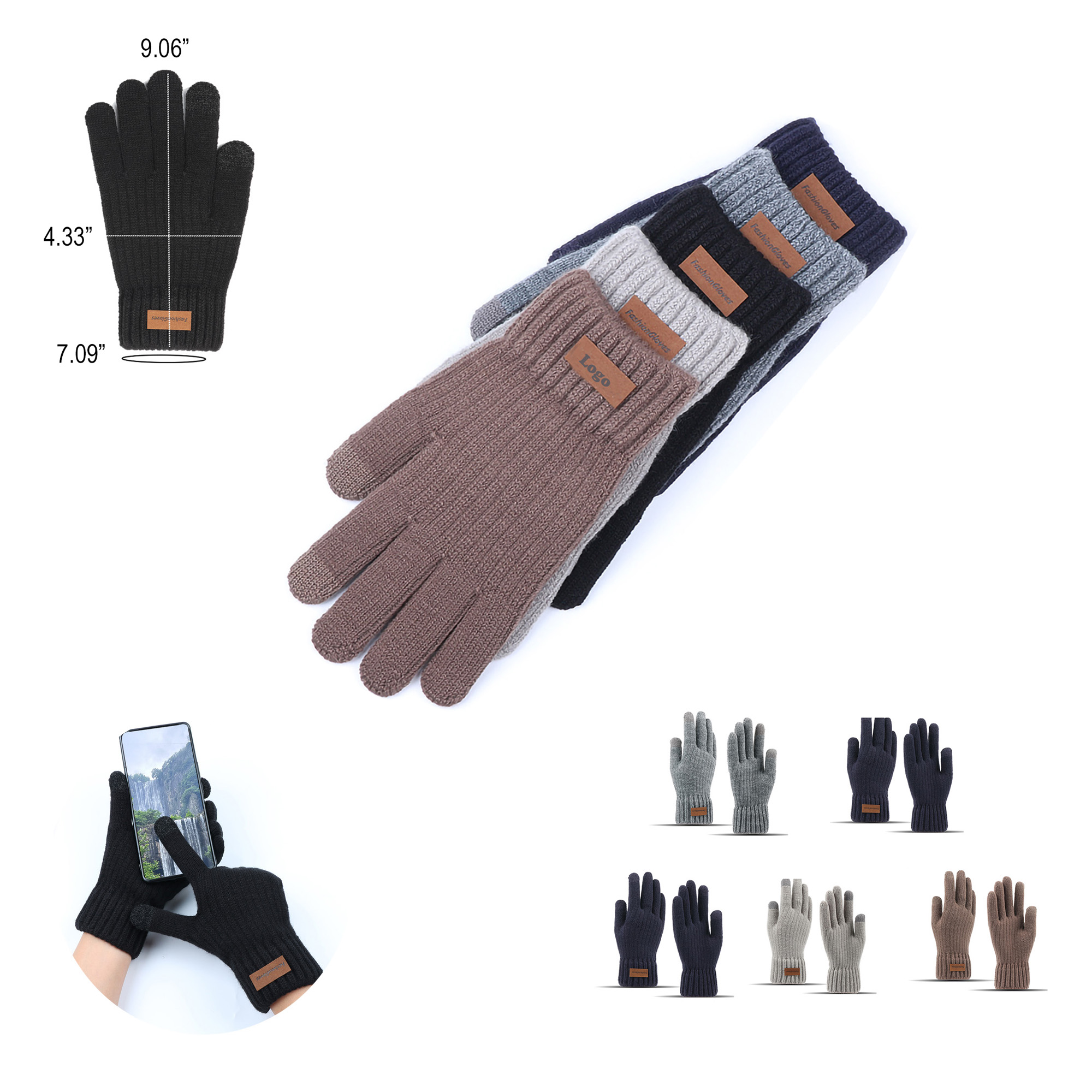 Winter Must-Have Soft Knit Lining Touch Screen Gloves 7