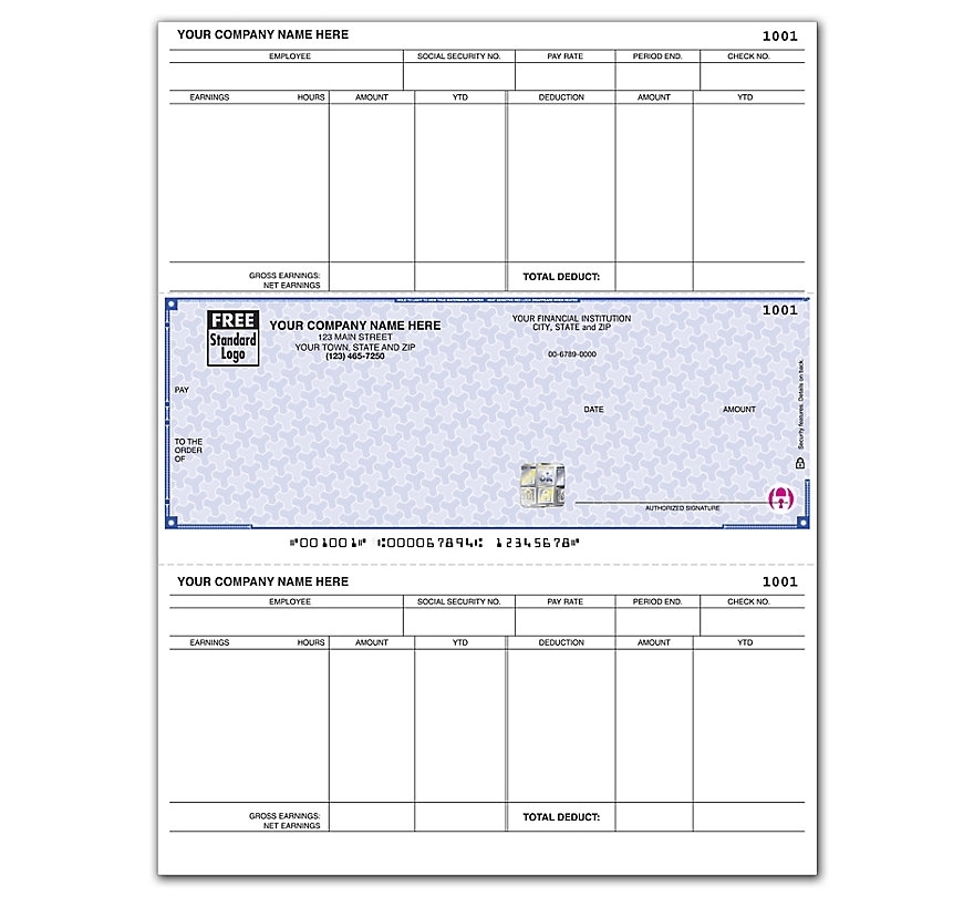 High Security Laser Payroll Middle Check 2