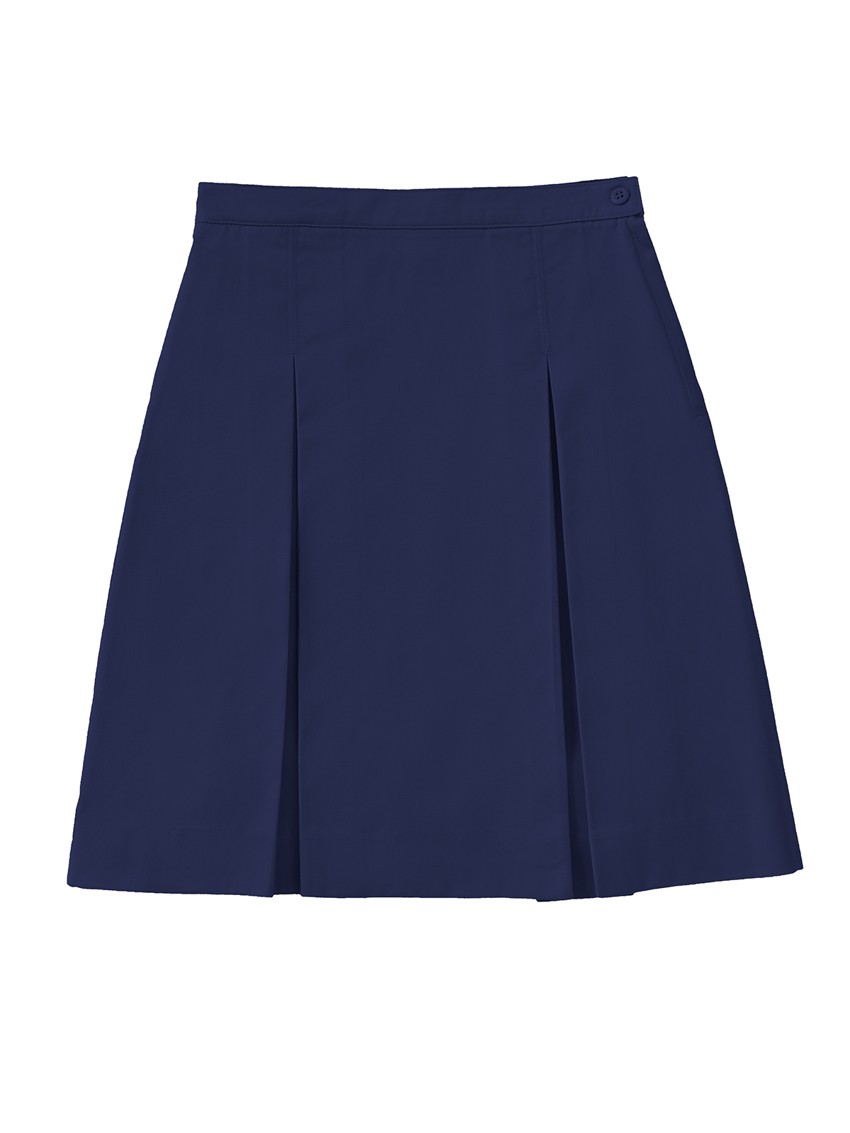 Classroom Uniforms - Girls' Adjustable Longer Length Kick Pleat Skirt 2