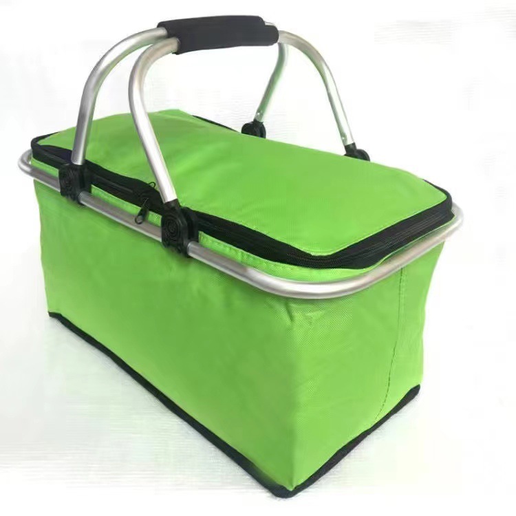 Foldable Picnic Insulated Basket Portable Refrigerated Lunch Bag 4