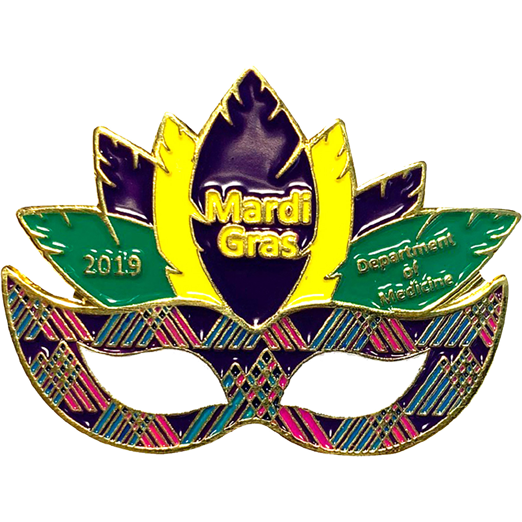 Diestruck Soft Enamel Lapel Pins: 1 1/2" W x 1 1/2" H 2