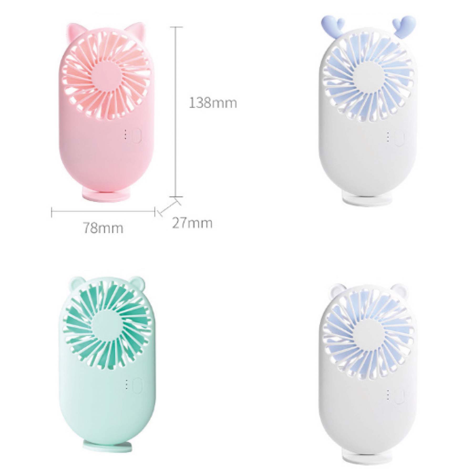 Rechargeable Handhold/Pocket Fan 2