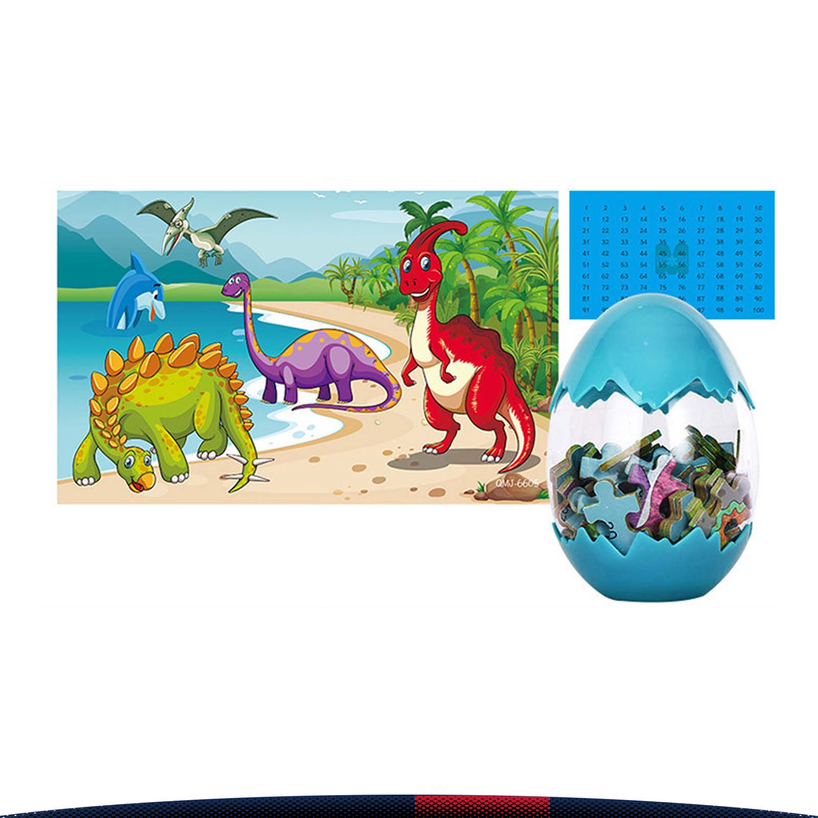 Dinosaur Egg 60pcs Wooden Puzzle 3