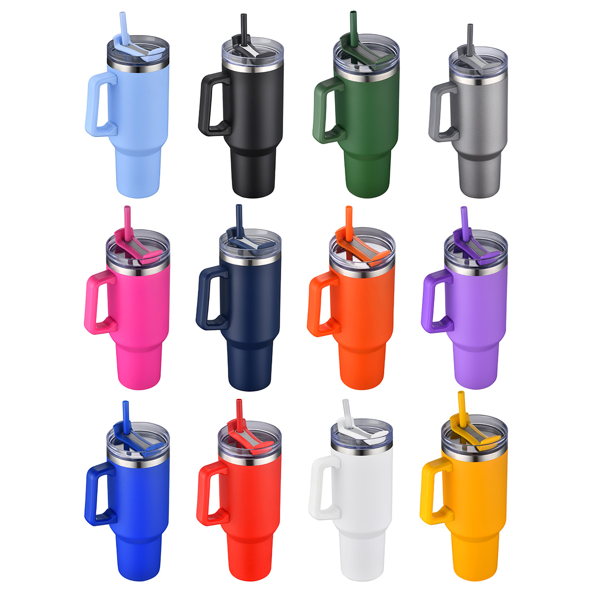 Genoa 40 oz Vacuum Insulated Travel Mug with Straw 17