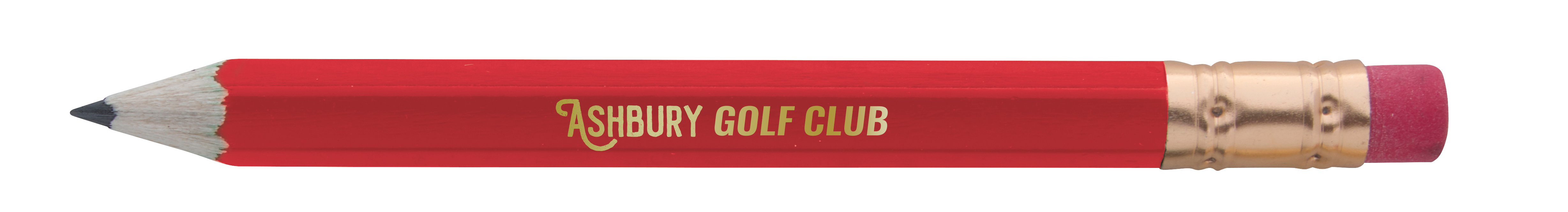 Hex Golf Pencil with Eraser 6
