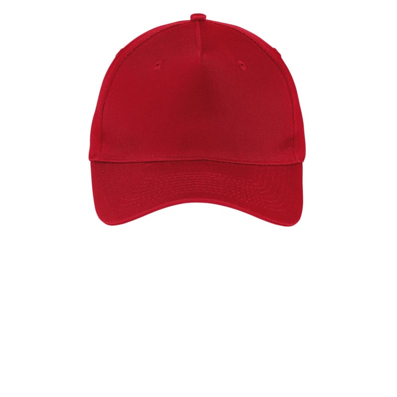 Port & Company Five-Panel Twill Cap. 10
