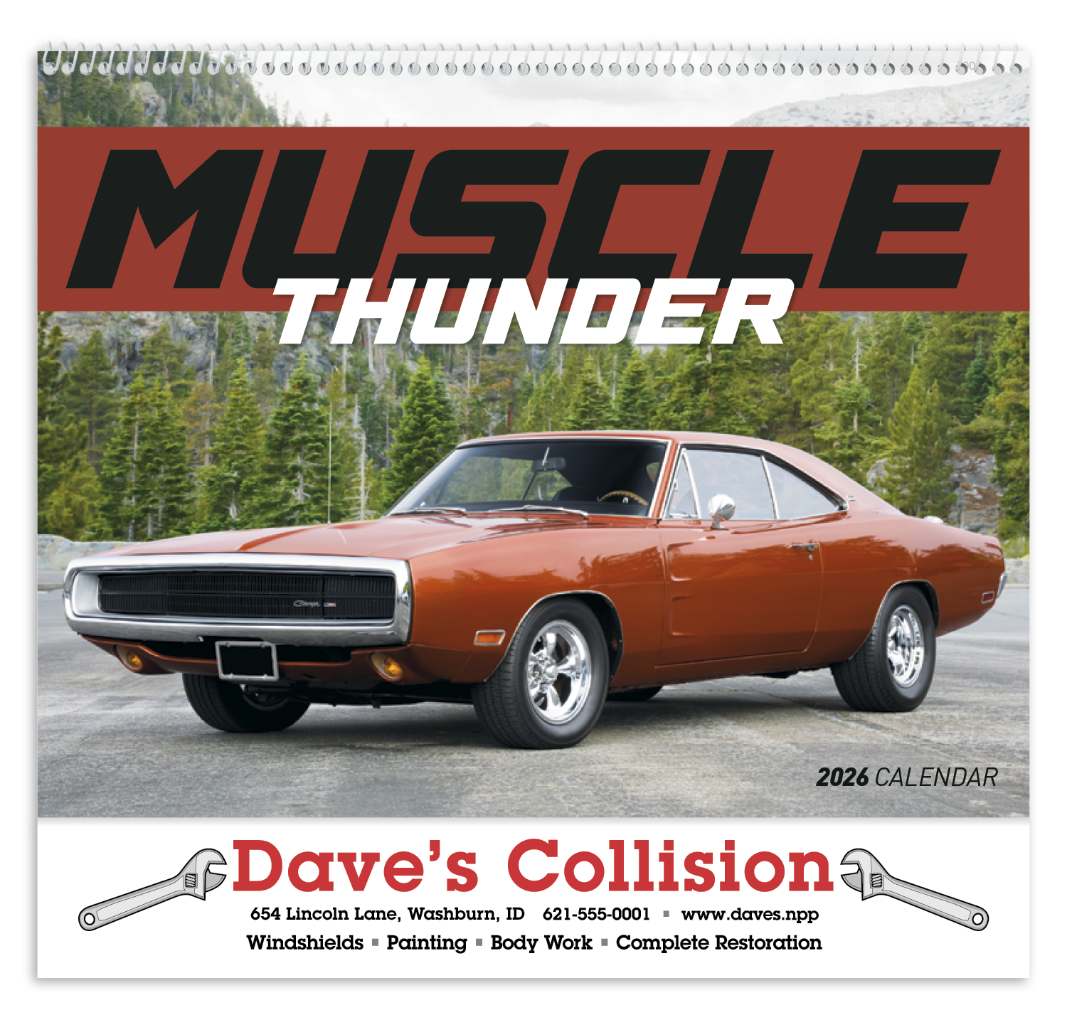 Good Value™ Muscle Thunder - Spiral Calendar 31