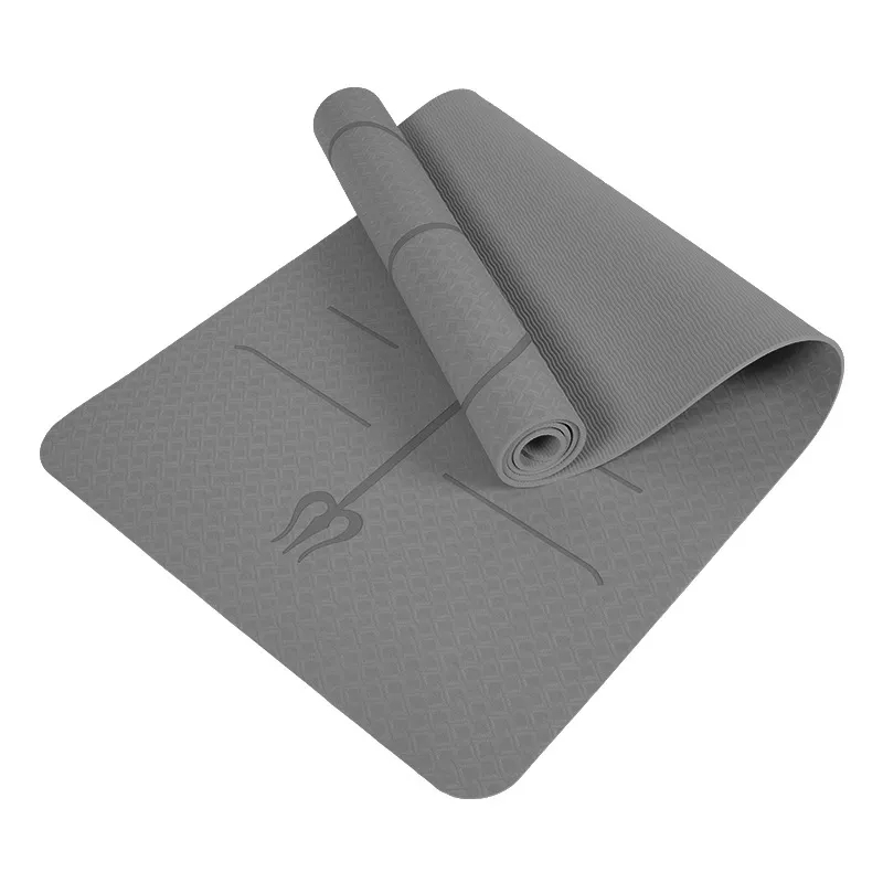 Soft TPE Fitness Yoga Mats With Alignment line 5
