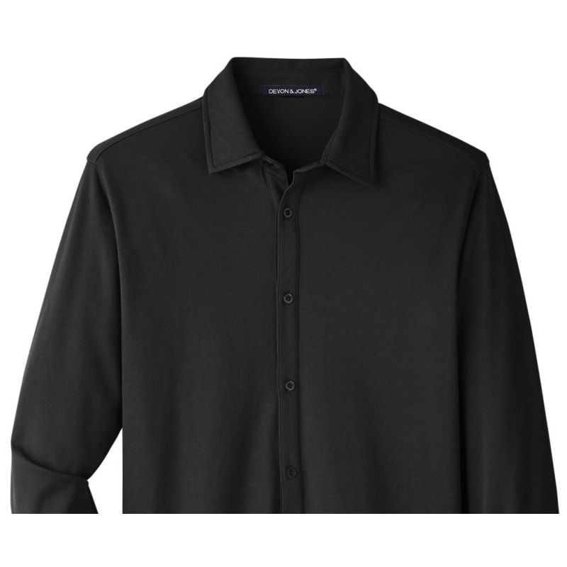 Devon & Jones Men's CrownLux Performance™ Plaited Button-Down Shirt 15