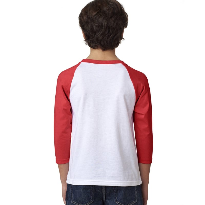 Next Level Apparel Youth CVC 3/4-Sleeve Raglan 19
