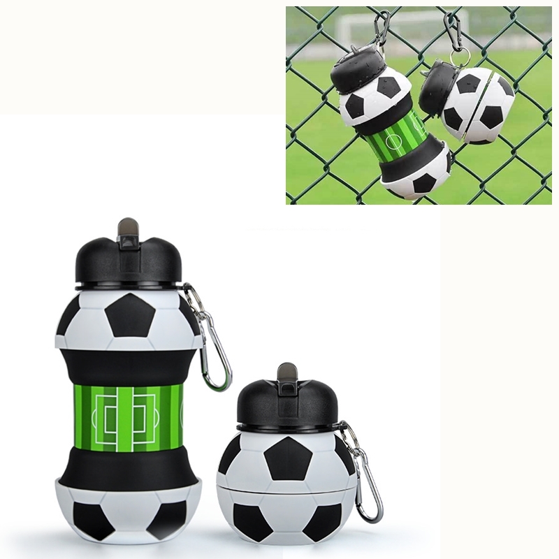 Custom Collapsible Football Sports Water Bottle 2